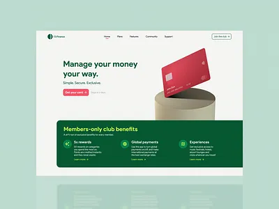 O.Finance - Fintech Landing Page finance fintech home page landing page mobile product design ui uiux ux web design website