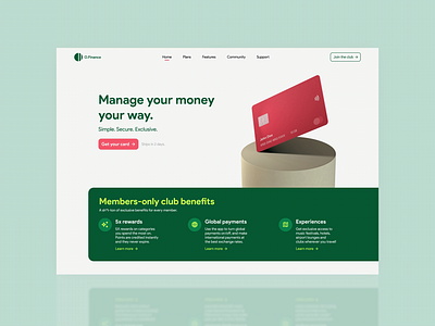 O.Finance - Fintech Landing Page finance fintech home page landing page mobile product design ui uiux ux web design website