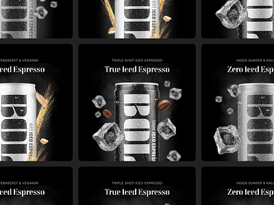 BOLD Drinks can coffee design drinks energy hover ice interface menu navigation oat ui ux