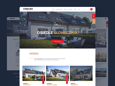 Chmara - real estate company design homepage houses realestate ui ux web webdesign website