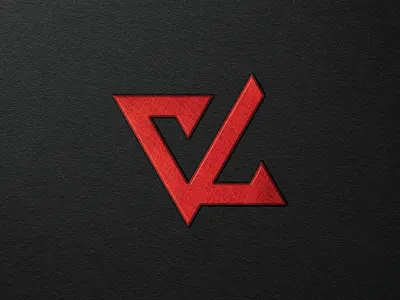 Vlog authentic bold branding clean company icon identity letter c letter l letter v logo mark mockup modern monogram nft original simple strong symbol