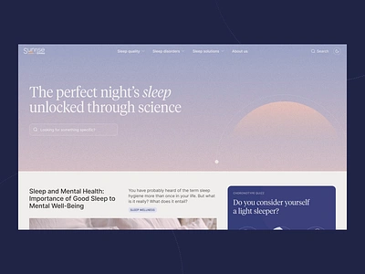 Let the hero be the Hero. animation article blog design gradient hero homepage inspiration landing page noise scroll sunrise sunset tiempos transition typography web website