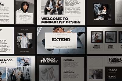 EXTEND - Media Kit clean colorful company corporate google slides keynote media kit modern multipurpose multipurpose template photography pitch deck portfolio powerpoint studio template unique web design web development website