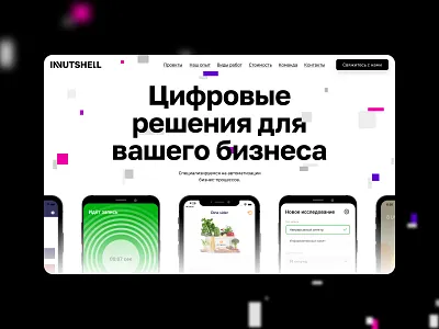 InNutshell branding design interface landing logo typography ui ui design ux ui web