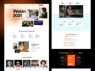Fintech Landing Page agency clean creative landing page modern template ui ux web design
