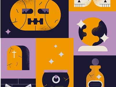 Halloween :-) boo design halloween illustration poster pumpking scary spooky still life