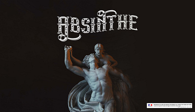 Absinthe brand bottle🍸 absinthe bottle branding design identité graphique illustration logo packaging