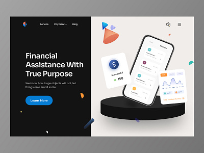 Investment Website Design finance fintech free ui resource header header landing page header ui hero section homepage investment landing page resource pay payment ui ui resource uihut web ui webdesign websitedesign