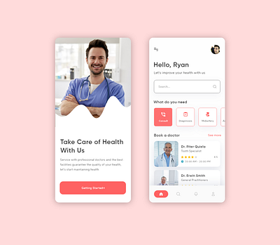 Medical Appointment App app appointment concept design digital design trends doctors advice full project health app keep in touch life hacks live chat with doctor live discussion making life easy medical app mobile take care of health tips for health tips for patients ui ux