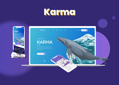 Karma - crowdfunding website design branding consulting design development figma it consultation logo marketing strategy ui ux