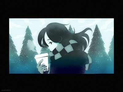 winter animation artwork cartoon design digitalart digitalpainting drawing graphic design illustration illustration art line lineart linedrawing lineillustration sketch winter