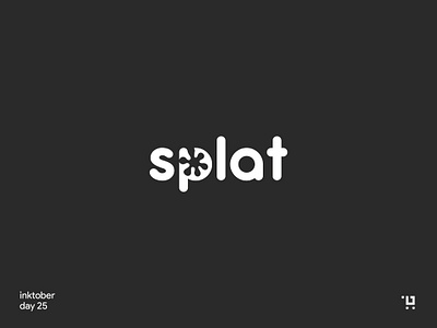 splat inktober logo minmimal design wordmark