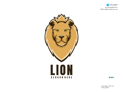 Lion Mascot Logo branding design icon illustration logo logo design logotype vector