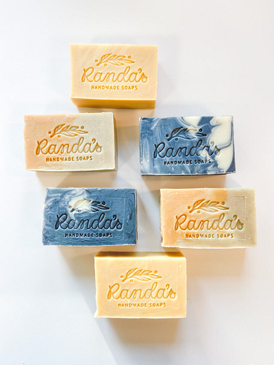 Randa's Handmade Soaps beauty products branding design health and beauty identity illustration lettering logo shampoo soap type typography wordmark