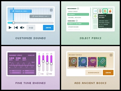 Pixel art bot interface beige blue bot chart figma game green interface pixel pixel art pixelart purple ui ui design