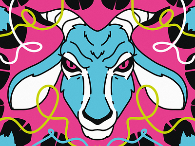 Chinese Zodiac: Goat animals art astrology chinese chinese zodiac design design studio digital art digital illustration goat graphic design horoscope illustration illustrations illustrator new year procreate symbol wild zodiac