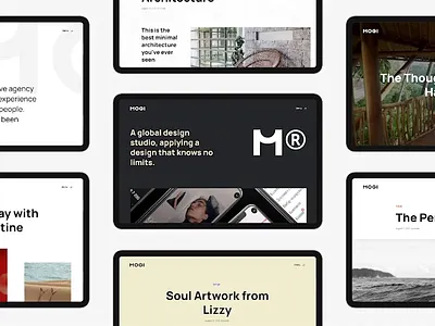 Mogi - Portfolio & Agency Theme Preview agency clean design modern motion parallax portfolio theme video web wordpress
