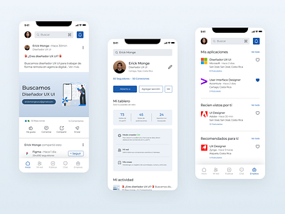 Rediseño Visual LinkedIn design figma linkedin mobile redesign ui ui app ui design ui mobile uxui