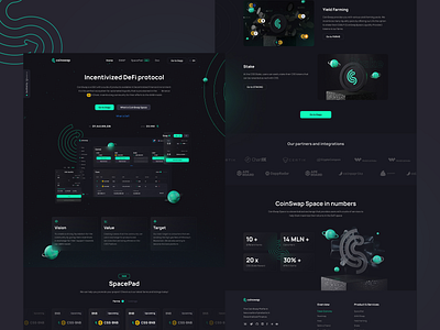 Crypto UI/UX Design 3d branding crypto cryptocurrency dashboard design landingpage market minimal ui webdesign website