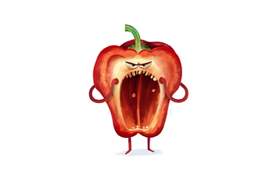 Angry pepper angry character design emotion graphic design illustration pepper