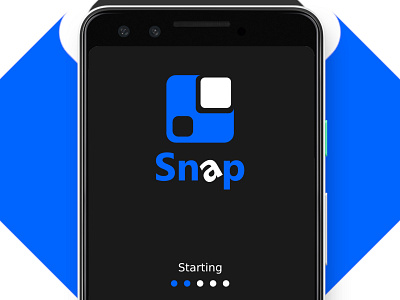 Snap: Camera App Logo design gimp graphic design logo logodesigner mockup snap splashscreen vector