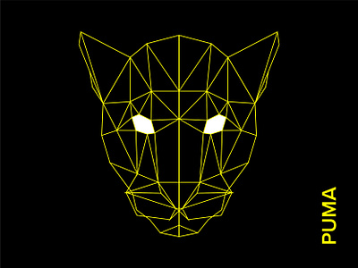 Low Poly Puma art graphic design illus illustration illustrator vector