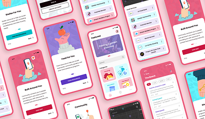 Community App Concept app design icon illustration typography ui ux