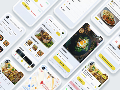 Food Ordering App app design figma food food ordering app minimal ui ux