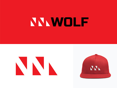 Wolf Logo Design bold branding fierce icon logo minimal quick red sharp smart teeth vector w wolf