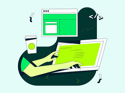 Brand update! build data database illustration mongodb