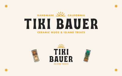 Tiki Bauer - Branding & Identity branding california color design graphic design illustration logo mark tiki