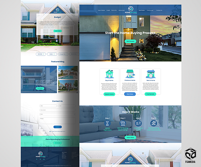 Landing Page Design for Home Buying Club branding ui ux website design