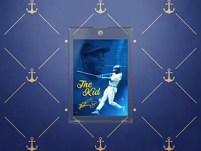 Ken Griffey Jr. | Baseball Card Design baseball baseball art baseball card baseball design card design concept design ken griffey jr mariners mlb mockup photoshop product design seattle mariners sports sports cards sports design