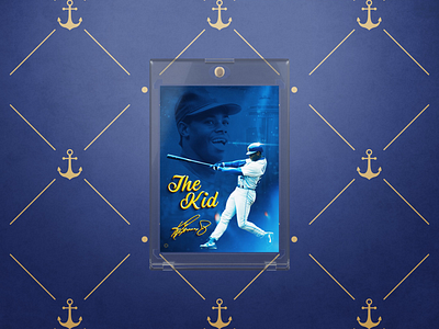 Ken Griffey Jr. | Baseball Card Design baseball baseball art baseball card baseball design card design concept design ken griffey jr mariners mlb mockup photoshop product design seattle mariners sports sports cards sports design