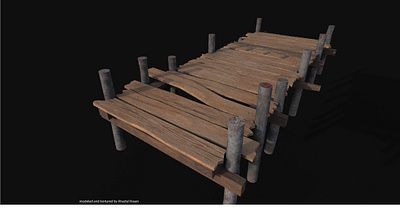 Woodden Boat Dock 3d Model 3d 3dmodel animation maya texturing