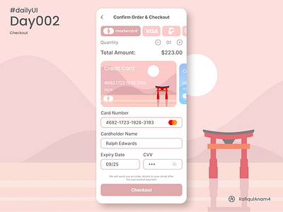 #dailyUI 002 | Checkout @RofiqulAnam4 bank checkout dailyui dailyui002 design graphic design mobile ui uidesign userexperien userinterface ux webdesign website