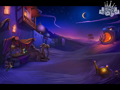 Background of the slot game “Magic Bottle” aladdin slot aladdin symbols aladdin themed background illustration digital art gambling game art game design graphic design illustration slot design slot development slot illustration slot machine art slot machine design