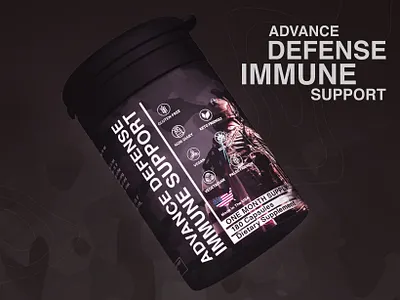Advance defense immune support supplement label design design immune support label label packaging labeldesign logo package design packaging design supplement