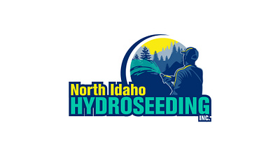 North Idaho Hydro Seeding design illustration logo