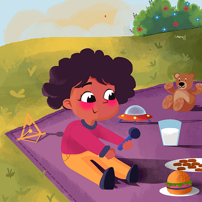 PERFECT PLACE ' PICNIC ' SERIES adobe animation authors book children children illustration illustration kids photoshop