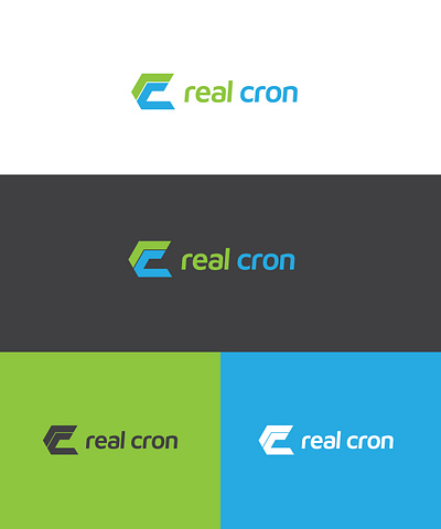 Real Cron branding design illustration logo vector