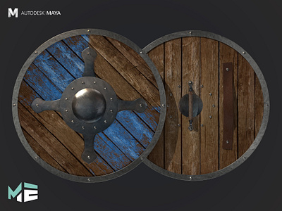 Wooden Roundshield 3d