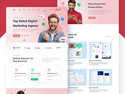 Marketing Agency Landing Page agency agency landing page app awesome agency landing page awesome landing page best landing page best marketing landing page cool landing page digital agency landing page digital marketing landing page landing page marketing agency landing page most view landing page seo top marketing landing page ui user interface ux web web landing page