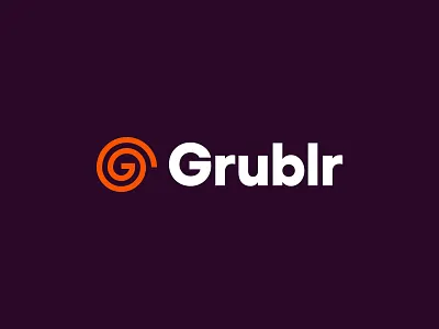 Grublr Brand Identity b2c brand design brand identity branding food branding icon logo modern saas simple symbol tech visual identity system