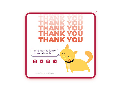 Thank You branding dailyui design flat graphic design illustration logo minimal ui ux vector