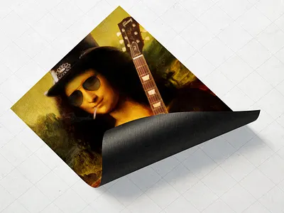 Monalisa for Destruction design illustration monalisa poster slash
