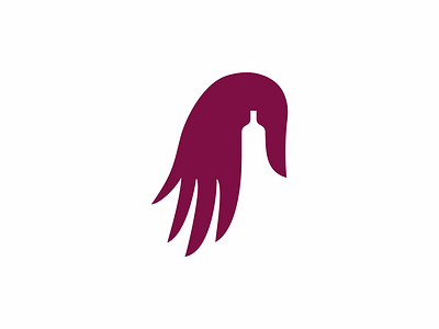 wine hand logo wine