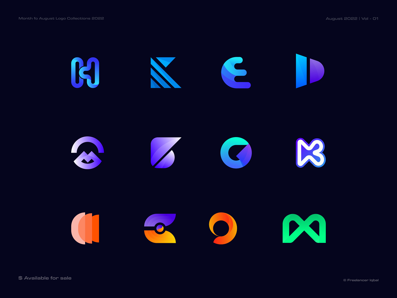 Modern Logos Collection August 2022 Vol 01 By Freelancer Iqbal Logo And Brand Designer 