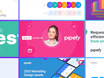 Pipefy Marketing Creatives 3d animation branding c4d design graphic design illustration logo motion motion graphics ui