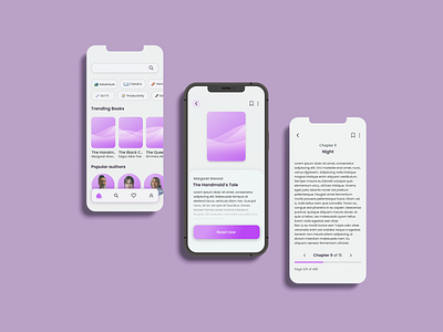 Bookreader | UI Design bookreader design ui ux